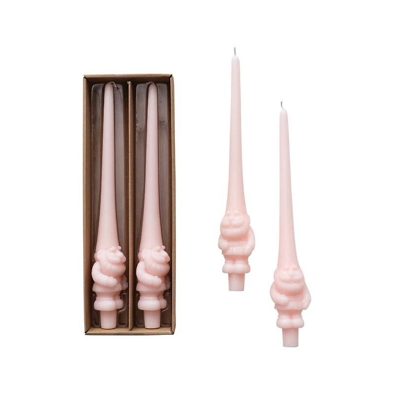Hello Honey® 12" Blush Enchanted Gnome Taper Candles, 2ct.