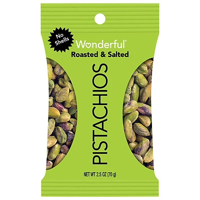 Wonderful® Roasted & Salted Pistachios, No Shells