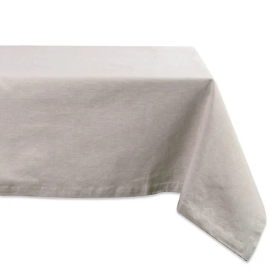 DII® 84" Natural White Solid Chambray Tablecloth