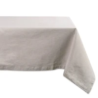 DII® 84" Natural White Solid Chambray Tablecloth