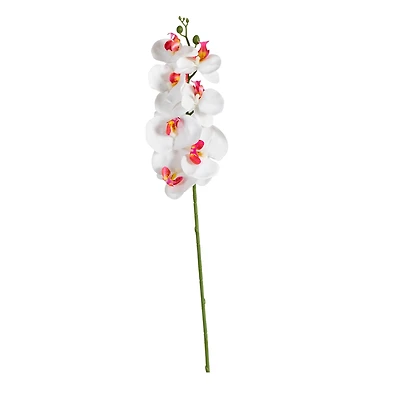 35" White Orchid Flower Stems, 3ct.
