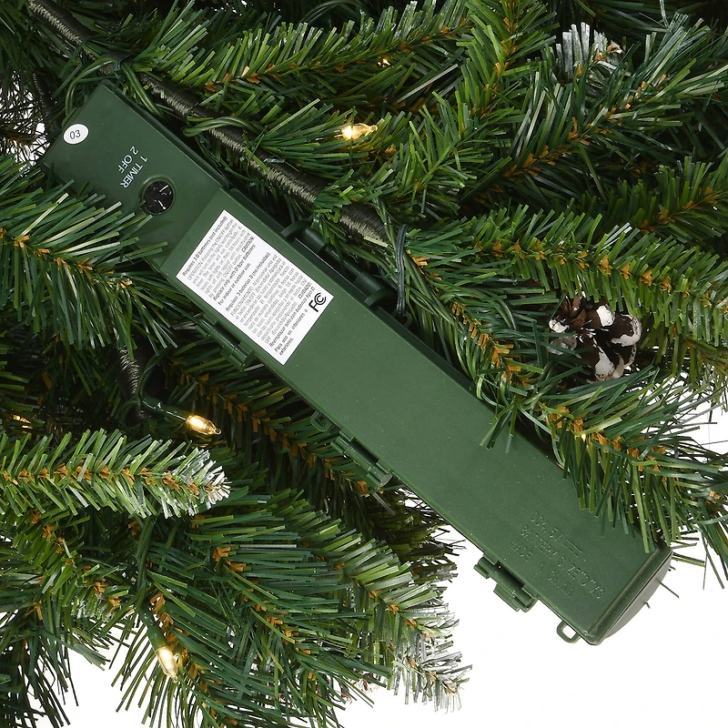 33" Pre-Lit Frosted Berry Urn Filler