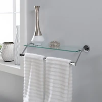 Organize It All Hanging Glass Shelf & Towel Bar 