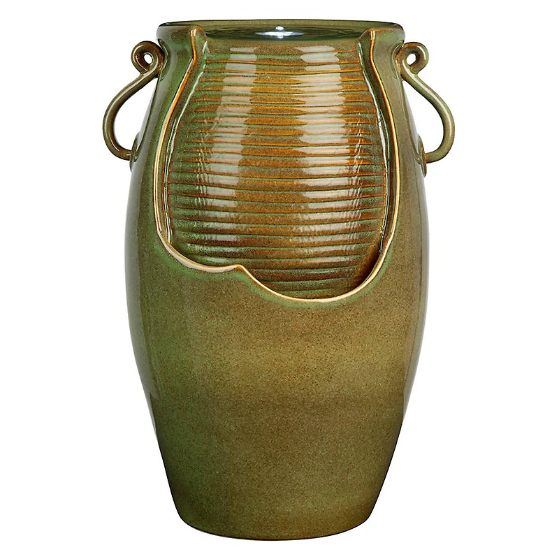 Design Toscano Ceramic Rippling Jar Garden Fountain