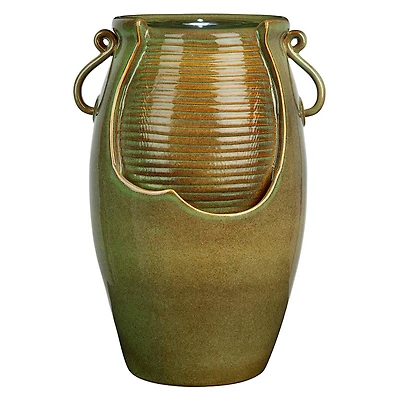 Design Toscano Ceramic Rippling Jar Garden Fountain