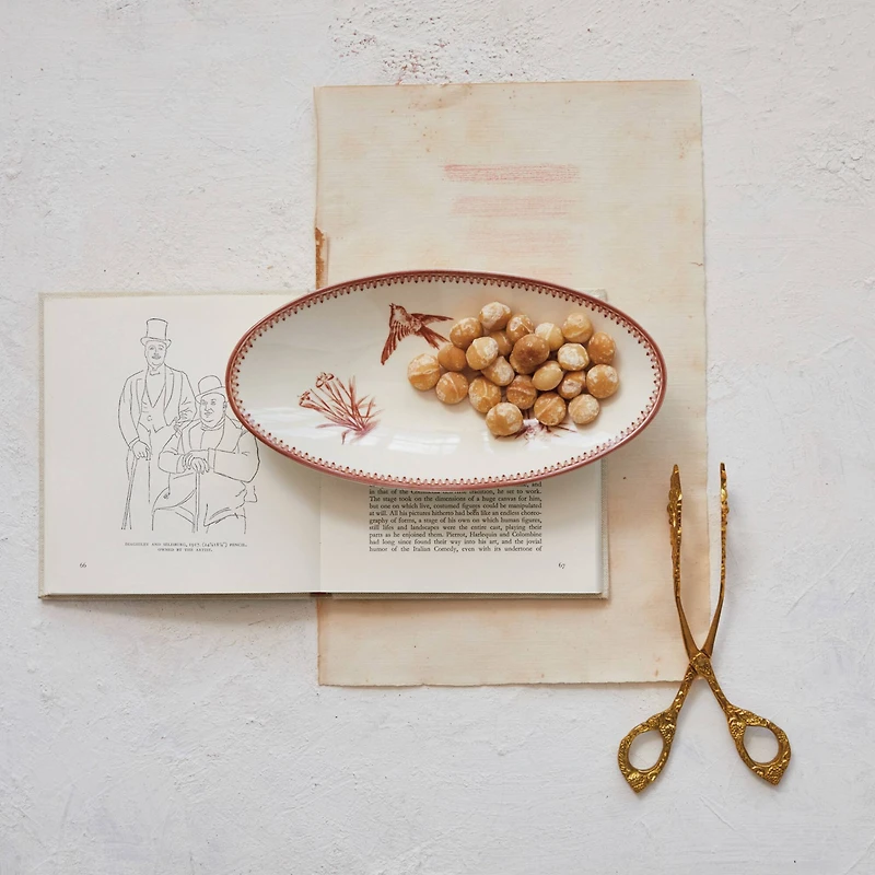 Hello Honey® 7.25" Embossed Brass Grape Vine Shaped Kitchen Tongs