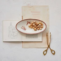 Hello Honey® 7.25" Embossed Brass Grape Vine Shaped Kitchen Tongs