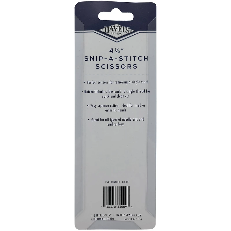 Havel's™ 4.5" Snip-A-Stitch Scissors