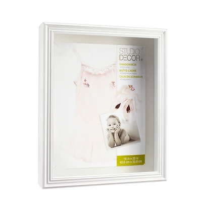 16" x 20" White Shadow Box by Studio Décor®