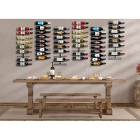 Sorbus 9-Bottle Wall Mounted Wine Rack, 2ct.
