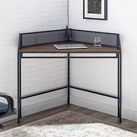 Walker Edison 42" Dark Walnut Industrial Corner Desk