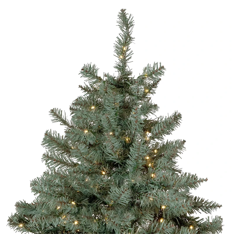 7.5ft. Pre-Lit Full Spruce Artificial Christmas Tree, Clear LED Lights