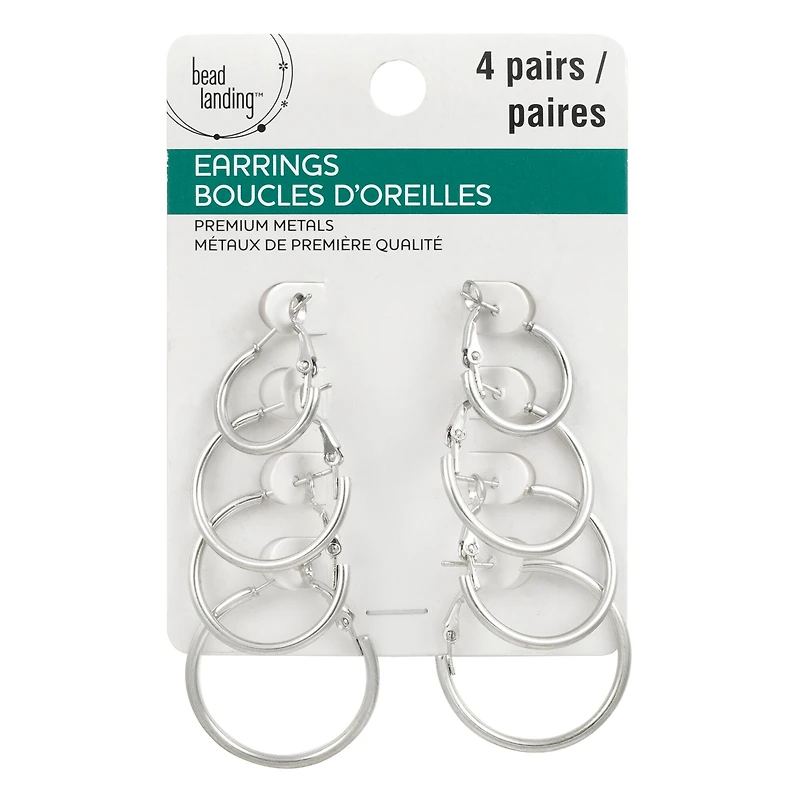 Hoop Earrings by Bead Landing®, Silver