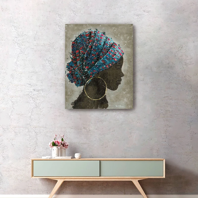 Profile Of A Woman I Canvas Giclee