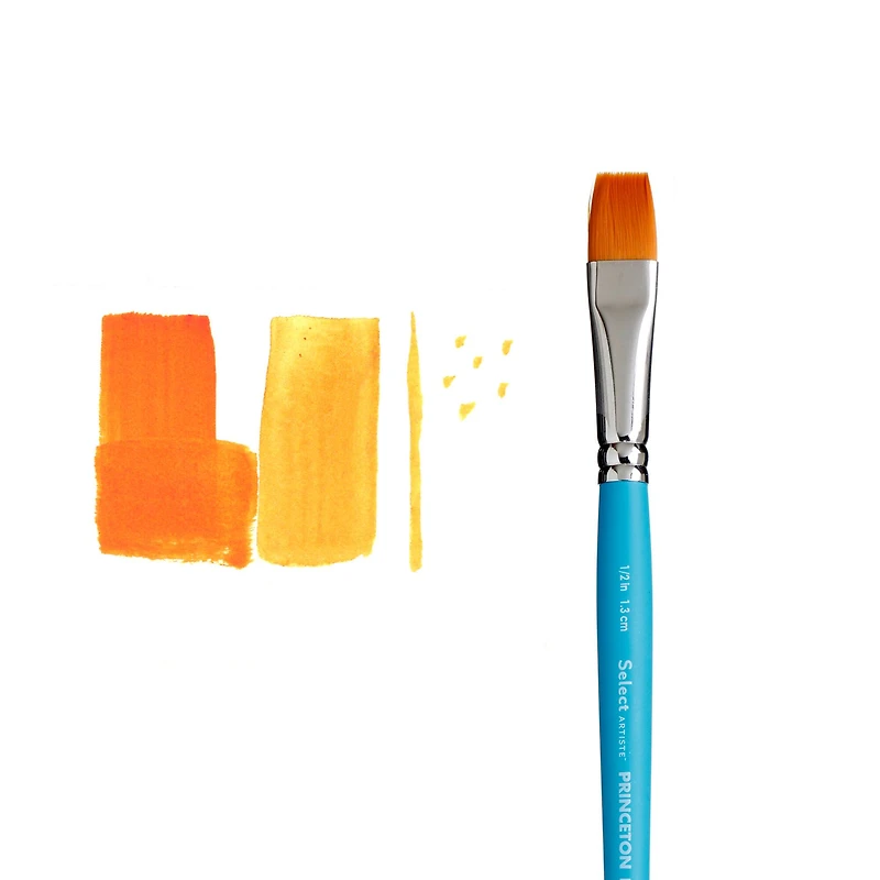 Princeton™ Select™ Artiste Series 3750 Short Handle Flat Wash Brush