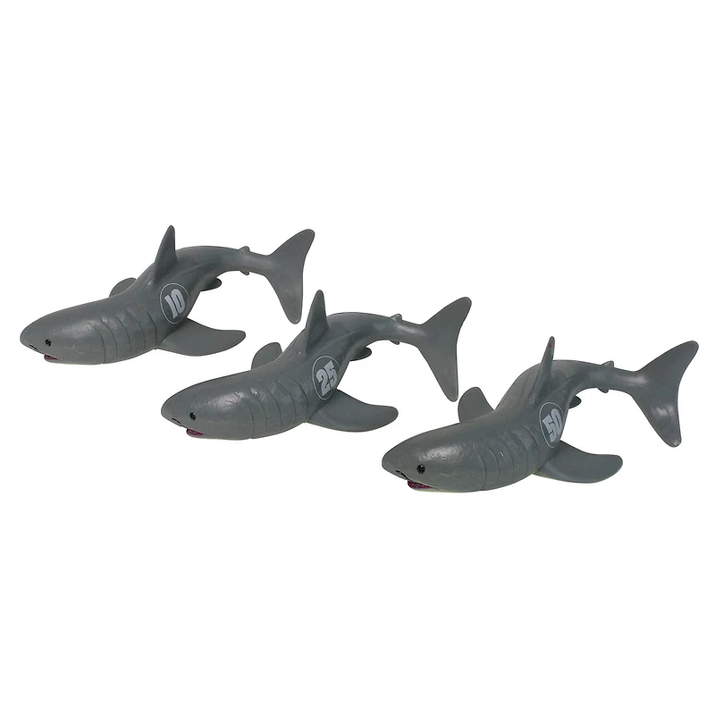 Swim Central 7" Shark Frenzy Swimming Pool Dive Toys, 3ct.