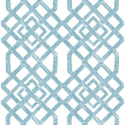 NuWallpaper Blue Tanner Peel & Stick Wallpaper