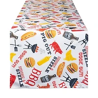 DII® 72" BBQ Fun Print Outdoor Table Runner