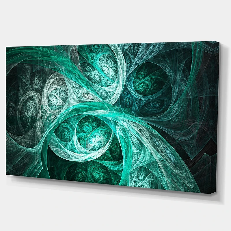Designart - Mystic Turquoise Fractal