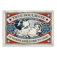Stupell Industries True Soulmate Retro Wooden Wall Plaque