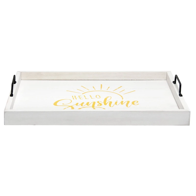 Elegant Designs™ 15.5" Hello Sunshine Serving Tray with Handles