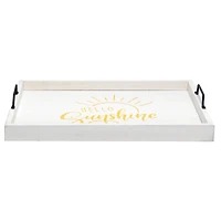 Elegant Designs™ 15.5" Hello Sunshine Serving Tray with Handles