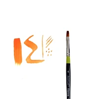 Golden Taklon Short Handle Flat Shader Brush by Artist's Loft™ Vienna