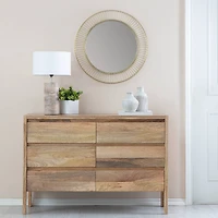 Habitat Argus 24" Golden Sunbeam Wall Mirror