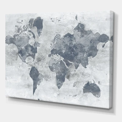 Designart - Golden Grey World Neutral