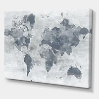 Designart - Golden Grey World Neutral