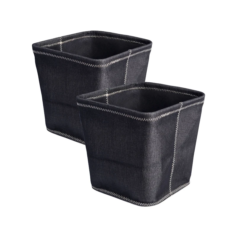 DII® 11" Zig Zag Stitch Trapezoid Fabric Bins