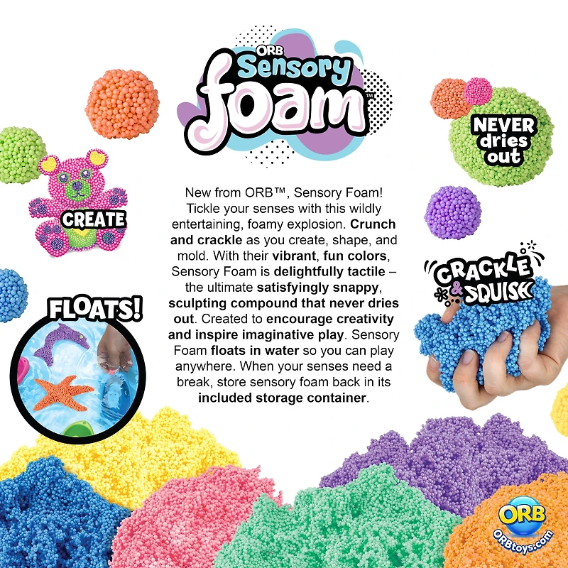 Orb Sensory Foam™ Sea Treasures Bin