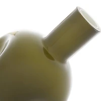 6" Hunter Green Abstract Vase