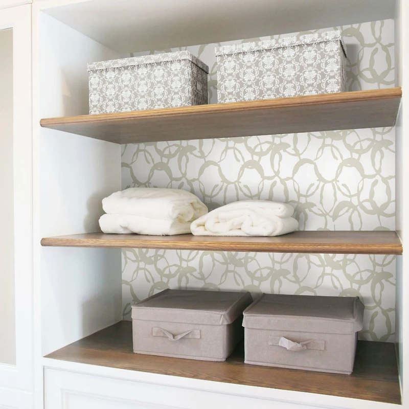 RoomMates Scattered Rings Peel & Stick Wallpaper