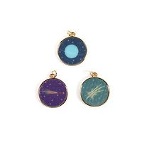 Round Lenticular Space Charm Set by Bead Landing™