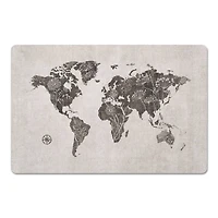 18" x 27" Floral Map Floor Mat