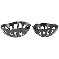 Aluminum Drip Decorative Bowl Set with Open Frame Design