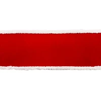 3.5" x 18ft. Red & White Santa Fur Wired Ribbon by Celebrate It®