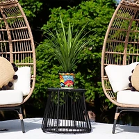 7" Handmade Mexican Talavera Ceramic Planter