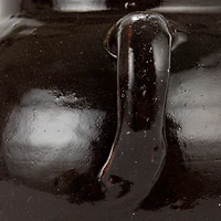 Hello Honey® 7" Distressed Black Decorative Clay Jar