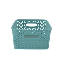 Simplify Small Herringbone Storage Basket