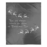 Search The Skies Deer 50x60 Sherpa Fleece Blanket