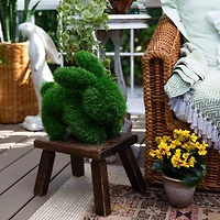 14in. UV Resistant Artificial Grass Garden Plush Topiary Bunny Rabbit (Indoor/Outdoor)