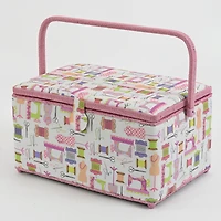 Dritz® X-Large Pink Sewing Notions Sewing Basket