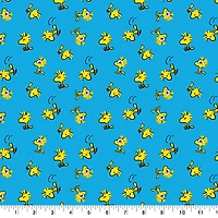 Peanuts® Woodstock Blue Cotton Fabric