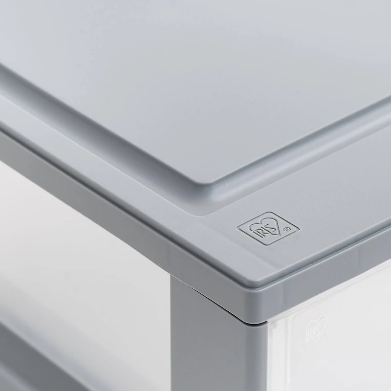Iris® Gray Small Stacking Drawer, 5 Pack