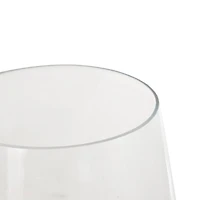 12.5" Clear Wide Cone-Shaped Glass Vase