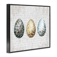Stupell Industries Robin Eggs Ornamented Farm Confectionary Scripture Background Framed Giclee Art