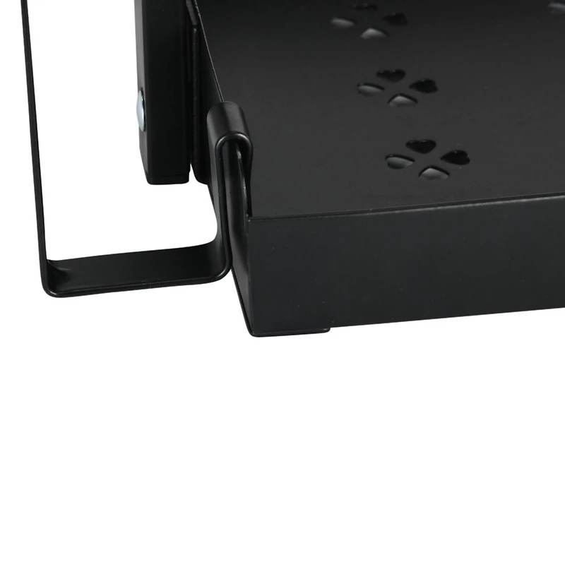 Household Essentials 12" Black Metal 2-Tier Countertop Caddy