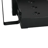 Household Essentials 12" Black Metal 2-Tier Countertop Caddy